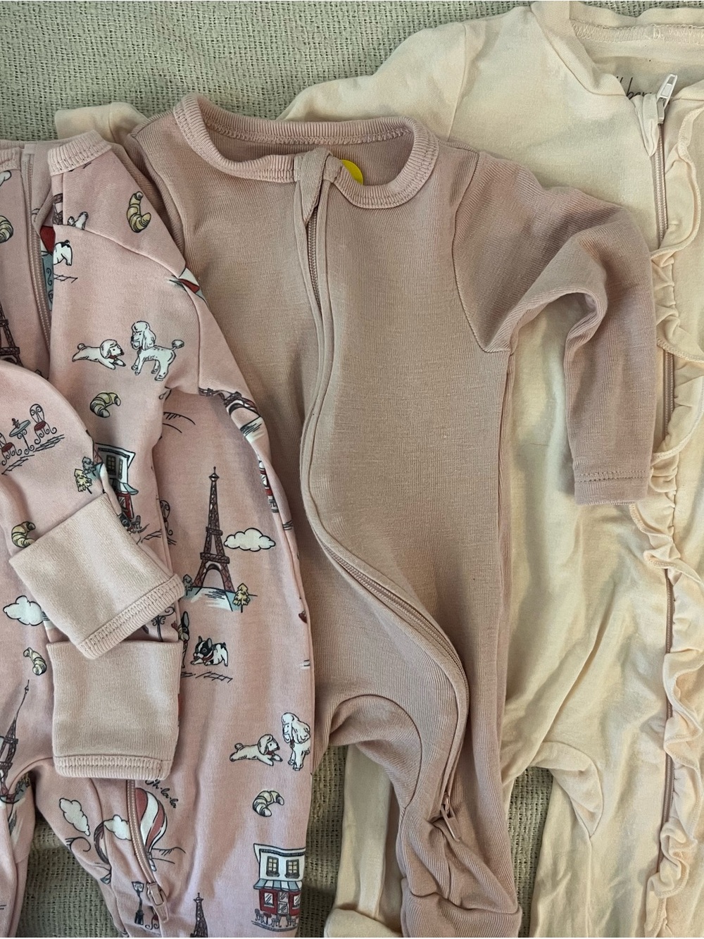 Newborn -3 mos girls sleeper bundle | milkberry, cloud island, wonder nation
